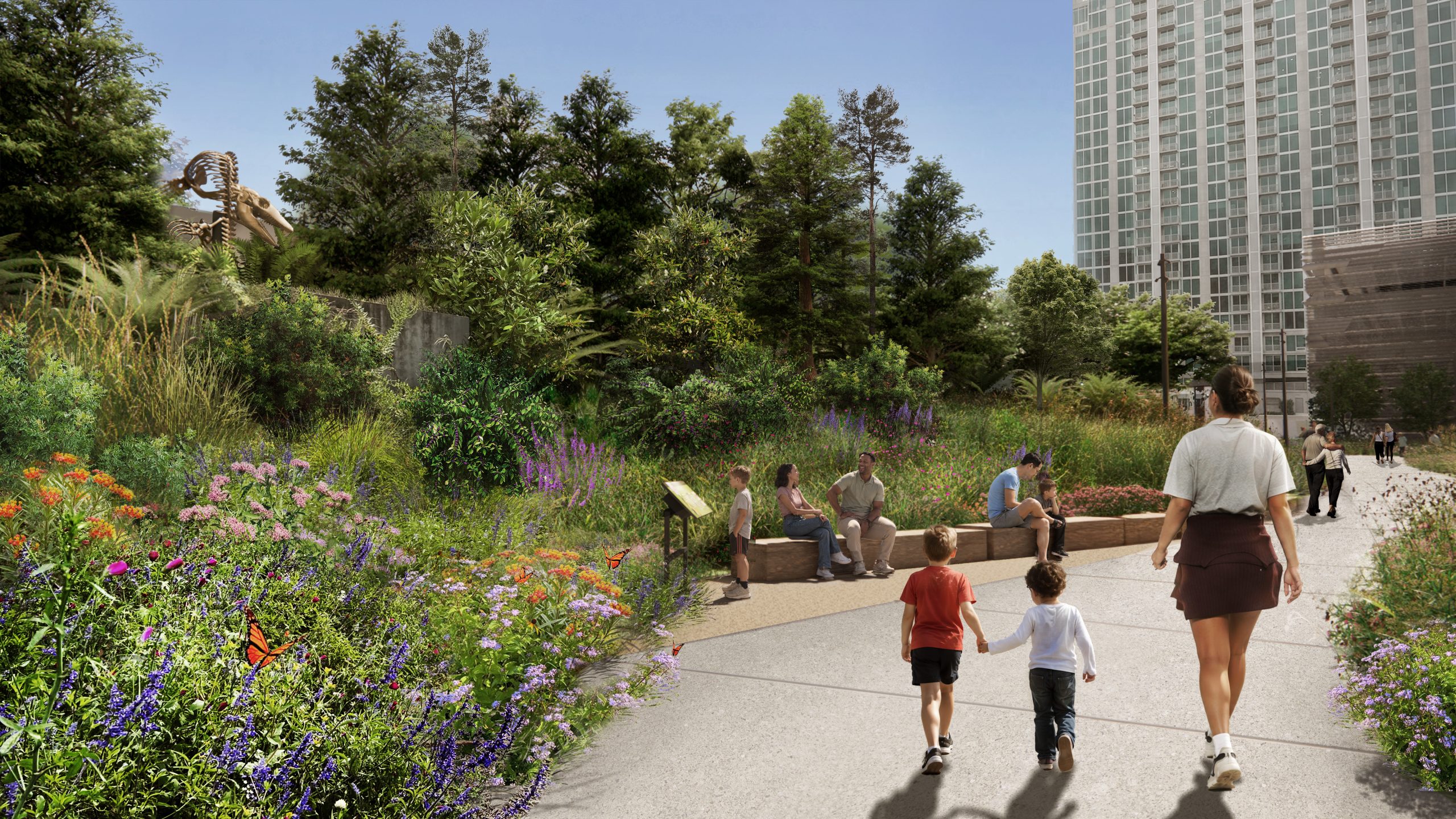 Rendering of Pollinator Garden