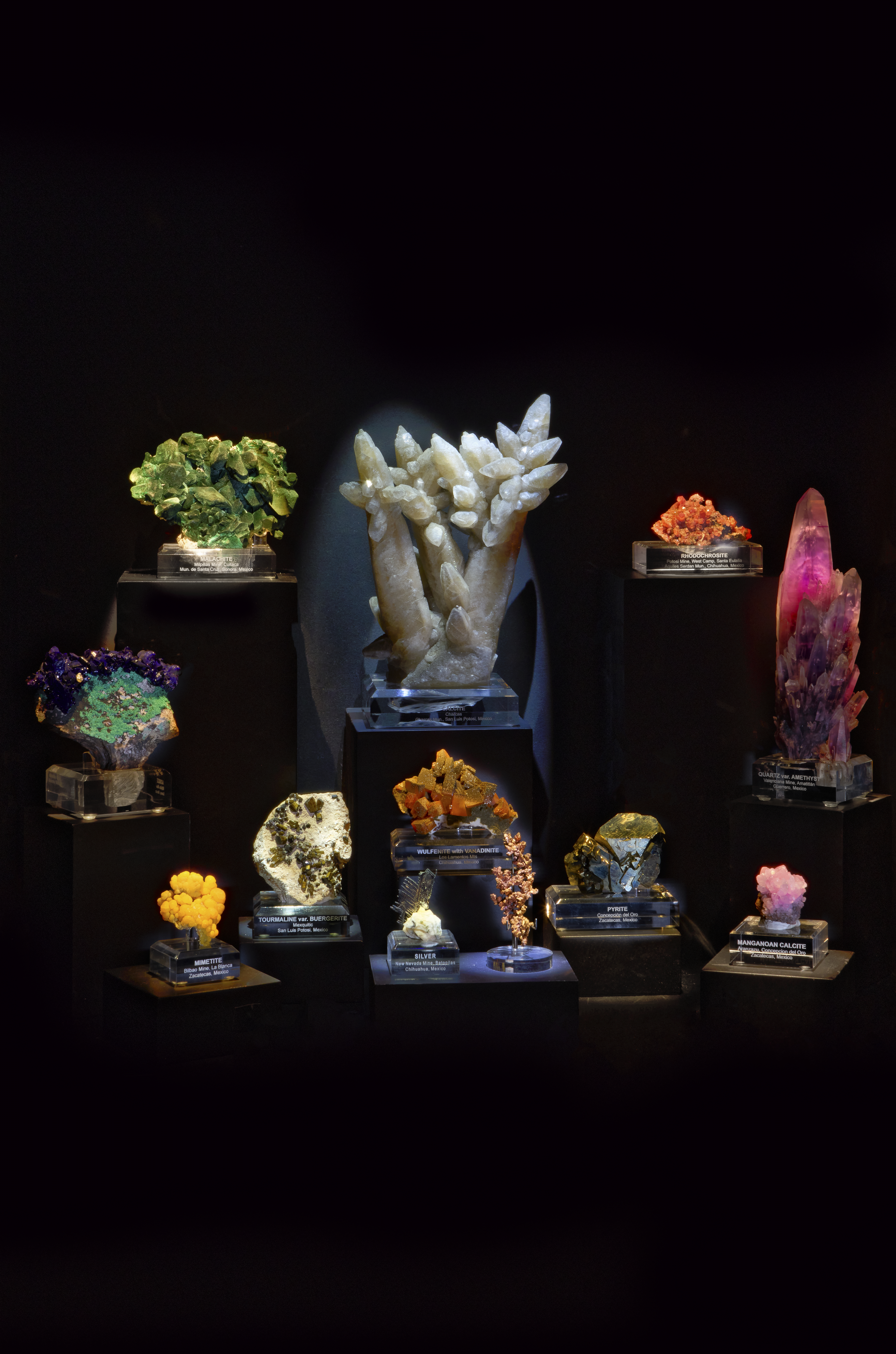 Assortment of colorful gems