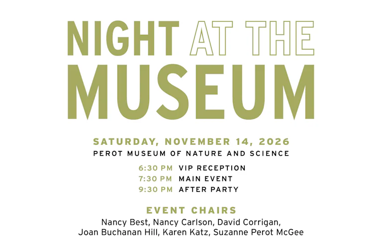 Night at the Museum event logo and graphic